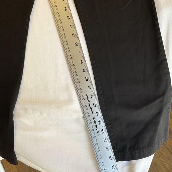 Volcom Men Pants 33 Black Chino Twill Frickin Slim Logo Button 32" Inseam - Picture 7 of 11